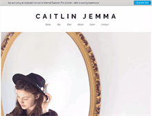 Tablet Screenshot of caitlinjemma.com